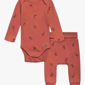 Modern Moments by Gerber baby Long Sleeve Bodysuit Pant Set 6-9 M New w/o tags